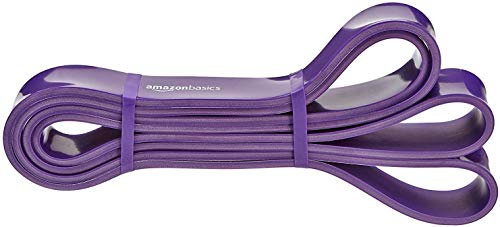 Amazon Basics Fascia elastica di resistenza e per trazioni alla sbarra, 18.2 a 36.3 kg (3.18 cm di larghezza), Viola