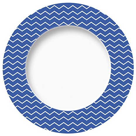 Excelsa Enjoy Griechischer Speiseteller, Porzellan, hellblau, 27x27x1.5 cm