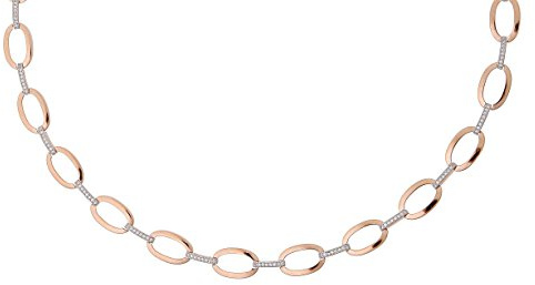 Orphelia Damen-Collier Fantasie rhodiniert Zirkonia transparent Rundschliff 43 cm-ZK-7210