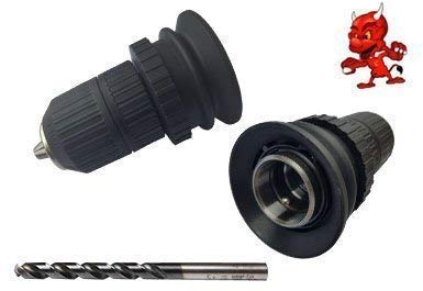 1 Bohrfutter, Schnellspannfutter, Werkzeugaufnahme für Metallbohrer, Spiralbohrer, Holzbohrer passend für Hilti TE 1, TE 5, TE 5A, TE1, TE5, TE5A, Schaftdurchmesser des Bohrers 2-13 mm