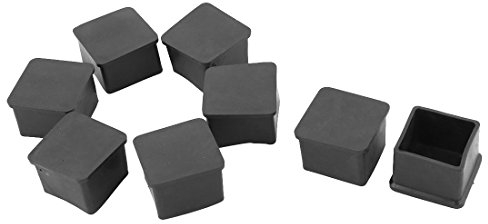 sourcing map 8 Stück Stuhlbeinkappen Haushalt Möbel Schutzkappen Gummi Bodenschutz Tisch Stuhl Fußbein Abdeckung 35 x 35mm de