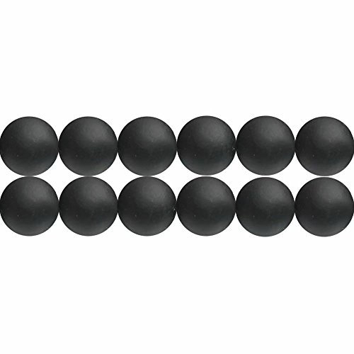 SKYBEADS Perlen Schwarzer Achat Mattiert Runde 4mm Natur Edelstein Perlen zum Auffädeln 38cm Strang Approx 90 Stück