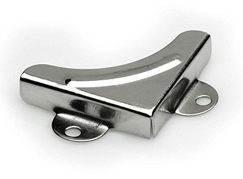 Fort Fasteners Mirror Corner Bracket 32mm x 32mm x 6mm Nickel Plated, Pack Of 4