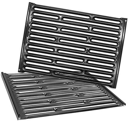 Htanch PG521 Lot de 2 grilles de cuisson en acier porcelaine 38,1 cm pour barbecues à gaz Weber Genesis Silver A, Spirit E200, Spirit 500, Spirit 210 (2007–2012), 7521 65905 7522 7523 65904