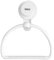 Bathlux Toallero de Pared con Ventosa de Fijación para Baño Modelo Semicircular Anilla Blanco (30145)