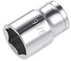 sourcing map 3/8-inch Drive 9/16-inch 6-Point Shallow Socket, Cr-V