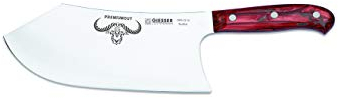 Giesser Qualitätsmesser Küchenmesser Metzgermesser Beil Butcher No. 1 Premiumcut - 22 cm Klingenlänge (Red Diamond)