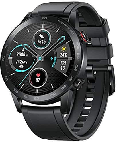 HONOR Magic Watch 2 46 mm Smart Watch Fitness Activity Tracker Monitor SpO2 SpO2, 14 giorni in standby, microfono integrato e altoparlante, GPS, 15 modalità di fitness, impermeabile 5 ATM (nero)