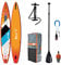 Zray Sup Stand Up Paddle Aufblasbares Rapid 14' - PB-ZR2B - Fusion aus doppelschichtigem Dropstitch + Carbon Fiber Stringer - Komplettpaket - Max. 170 kg - 320 L - 427x71x15cm