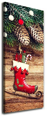 Tulup - Leinwandbild - 50x125 cm - Wandkunst Drucke auf Leinwand Leinwanddruck Wohnzimmer Wanddekoration XXL Wohnung Deko - Weihnachtsschmuck