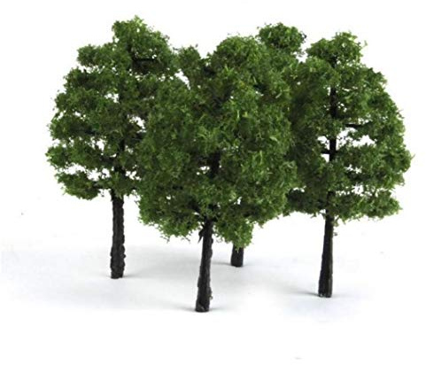 Lankater 20pcs Modell Bäume Künstlicher Baum Eisenbahn Bahn Landschaft Architektur Baum Bonsai Landschaft Dekoration 1: 100 3.5cm