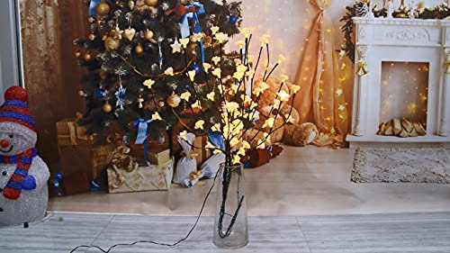 Cherry Blossom Twig Branch Light, Warm LED Lights - Choice of Colours… (Pink)