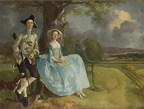 National Gallery 1000 Piece Jigsaw Puzzle - Mr And Mrs Andrews - Made In The UK - Incredibly Detailed - Hi-def Image - 100% Recycled Puzzle Board