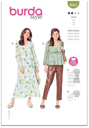 Burda Style Sewing Pattern B6023 Misses' Dress and Blouse