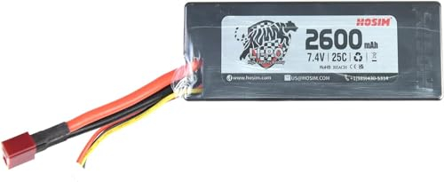 Hosim X08 7.4V 2600 mAh RC Batterie in Hartschale, RC Akkus, Ersatzteil Zubehör für 1:10 Brushless RC Auto
