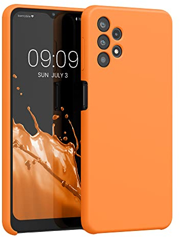 kwmobile Handyhülle für Samsung Galaxy A32 5G Hülle - Case Silikon - Kabelloses Laden - Schutzhülle Cover in Fruity Orange