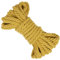 LEREATI Makramee Garn 8mm x 10m Baumwollseil Dicke Baumwollkordel Baumwollgarn, Macrame Cord Geflochten für DIY Handwerk, Basteln, Makramee Wandbehang, Vorhang, Hängepflanze (Gelb)