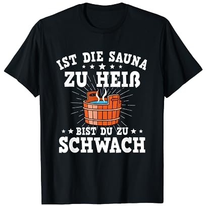 Sauna Aufgussmittel Set Zubehör Saunakilt | Herren Sauna T-Shirt