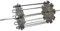 Brochettes de Kebab en Acier Inoxydable, Brochettes de Barbecue, Rôtissoire au Four, Brochettes de Viande (25 cm).-212 mm