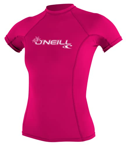 O'Neill Wetsuits O'neill Damen Basic Skins UPF 50+ Kurzarm-T-Shirt, Wassermelone, M