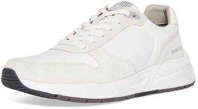 Steve Madden Herren Braddik Sneaker, Weiss/opulenter Garten, 41 EU