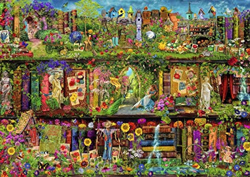 ALKOY Jigsaw Puzzles for Adults 1000 Pieces - Colorful Secret Garden - Educational Games Brain Challenge Puzzles for Kids