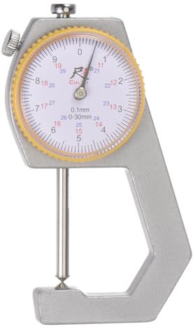 QUARKZMAN Quadrante Spessore Calibro 0-30mm | 0.01mm Meccanico Spessore Collaudatore Calibro Cuspide Testa per Misurare Foglio Metallo Indurire Bordo