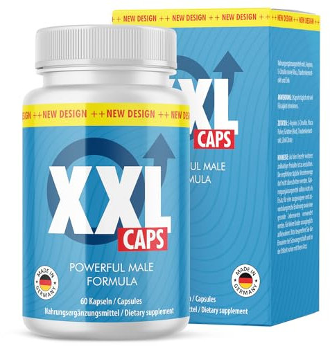 XXL CAPS Booster for Men MAXI PACK - | für aktive Männer | Nahrungsergänzungsmittel mit L-Citrullin, Maca und Zink | Maxipack 60 Kapseln Inhalt 1x