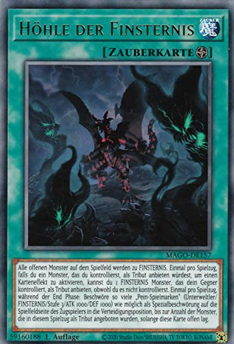 MAGO-DE157 - Höhle der Finsternis - Rare - Reprint - Deutsch - Maximum Gold - mit LMS Trading Fieldcenter-Karte Yugioh