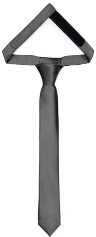 Ladeheid Kinder Krawatte für Jungen - Eleganter glänzender Look, Vorgebunden mit einem Klettverschluß, Perfekt für besondere Anlässe - Stilvolle Ansteckkrawatte Größe 31cm x 4cm TKS