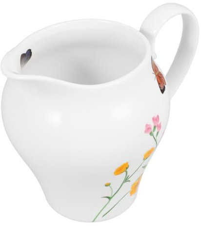PRETYZOOM Brocca in Ceramica Dal Design Compatto Facile Da Pulire Multiuso Per Zucchero E Salsa