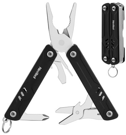 NexTool Multitool, mini multitool 9 in 1 con pinze ad ago, forbici, estrattore SIM e cacciavite da viaggio, EDC, multitool approvato TSA, piccolo multitool senza lama (Mini Sailor Lite)