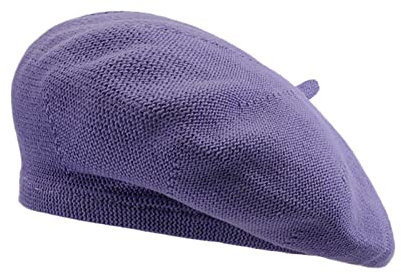 Generico Guanti Nitrile Neri Berretto da Donna Autunno Inverno Leggero Traspirante Tinta Unita Cofano Capello Firmato (Purple, M)