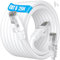 ikbc Cable Ethernet 25 mètres, Cable RJ45 Cat 6 25m FTP Blindé Câble Réseau Anti-Interférence, Câble Internet 15m Haut Debit Cable LAN Gigabit Cat 6 25m pour Router Modem PS4/5 (25 Clips)