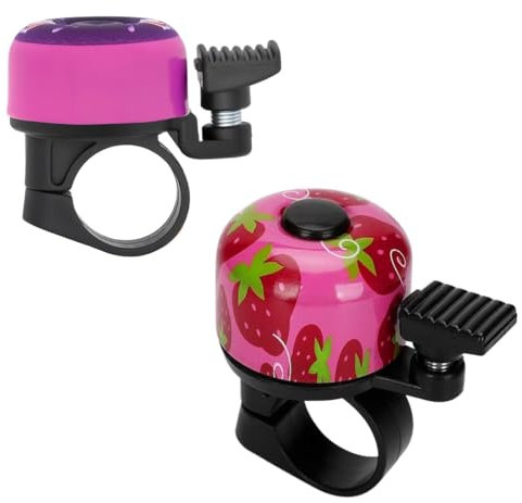 ZKGYUS 2 Pezzi Campanello Bici Campanello Bici Bambina Campanello Bici Bambino, Campanello per Bicicletta con Motivo a Cartoni