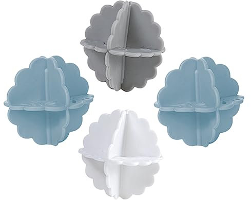 minkissy Juego de 4 Piezas de Lavado con Secadora para Lavadora Suavizante para Evitar Arrugas Y Enredos en La Ropa