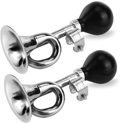 Clacson per bicicletta, 2 pezzi, in metallo, per bicicletta, mountain bike, carrello da golf