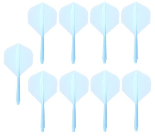 HERZONE Dart Schäfte und Flights aus einem Stück Dartpfeile Zubehör 2BA (blau)