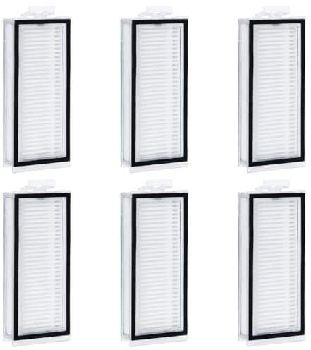 Hepa Filter für Roborock Q5 Max+/Q7 Max/ Q7 Max+/ Q7/ Q7+/ Q8 Max/ Q8 Max+/Q5 Pro/ Q5 Pro+/ T8 Roboter Staubsauger Ersatzteil, Filter waschbar und wiederverwendbar, bietet stärkere Saugleistung