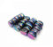 Wisafory Magnetsteine Magnetische Steine Regenbogen Magnetspielzeug unregelmäßiger Magnet Magnet-Stressball Magnete Anti-Angst-Geschenk für Lehrer Kinder Erwachsene Männer Schwarz 8 Stück