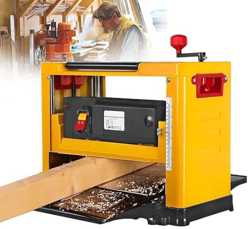 Cepilladora De Carpintería De 13 Pulgadas, Cepilladora Eléctrica Multifunción, Cepilladora De Chapa Y Regruesadora, Máquina Cepilladora De Carpintería para El Hogar, 572 X 372 X 455 Mm