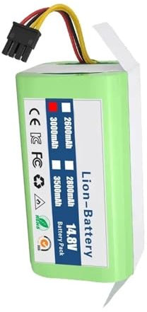 Batería De Iones De Litio De 14,4 V, 2800mAh, Compatible con Cecotec Conga 1290 1390 1490 1590, Batería De Robot Aspirador Gutrend Echo 520(2600mAh)