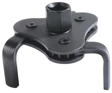 Flaconi Outillage Mecanique Auto,Cle Filtre a Huile,Outil Mecanique Auto,Clé De Filtre À Huile 3 Bras,Clé Filtre à Huile 3 Griffes Réglable,Convient à la Plupart des Voiture,Moto,Camion (Noir)