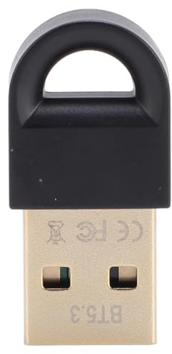 USB Bluetooth Adapter,5.3 Bluetooth Adapter for PC,Plug and Play for Bluetooth 4.1,4.2 and 5.1,Bluetooth Receiver & Transmitter for Keyboard/Mouse/Headphone