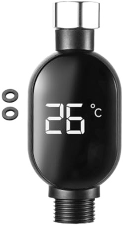 Wasserthermometer für Dusche, Temperaturanzeige in – wasserdichtes Zubehör für Haus, Badezimmer, Küche