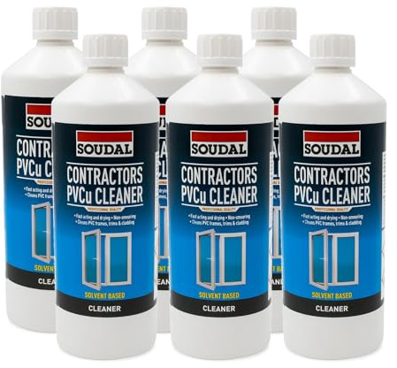 Soudal Contractors PVCu Frame & Plastic Furniture Solvent Cleaner (6 Pack)