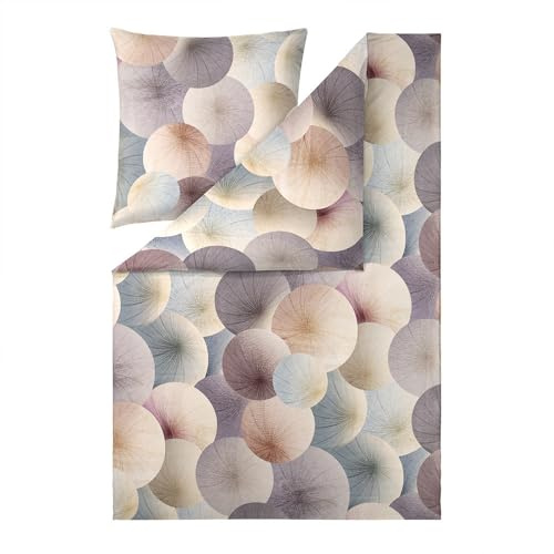 ESTELLA Bettwäsche Pamela | Multicolor | 200x200 cm + 2X 80x80 cm | seidig-glänzende Oberfläche | pflegeleicht & trocknerfest | atmungsaktiv & anschmiegsam | 100% Baumwolle