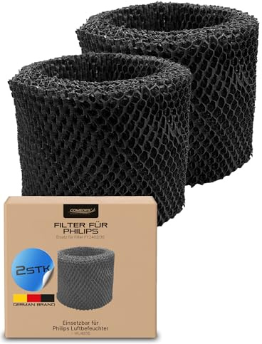 Comedes Ersatzfilter für Philips HU4816 Luftbefeuchter | kompatibel mit FY2402/30 Originalfilter | hygienische Luftbefeuchtung mit bis zu 99% weniger Bakterien (2 Stück)