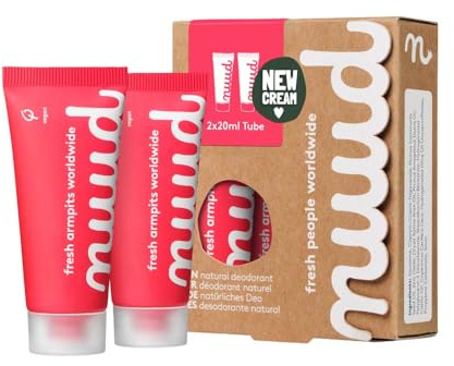 Nuud New Cream vegane Deocreme, Smarter Pack Red, 2x20ml