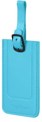 Samsonite TA Revolution - Gepäckanhänger Set 2 Stück, Kofferanhänger für Koffer und Taschen, mit verstellbarem Riemen, Adresskarte, Schutzklappe für Privatsphäre, Blau (Vivid Blue)
